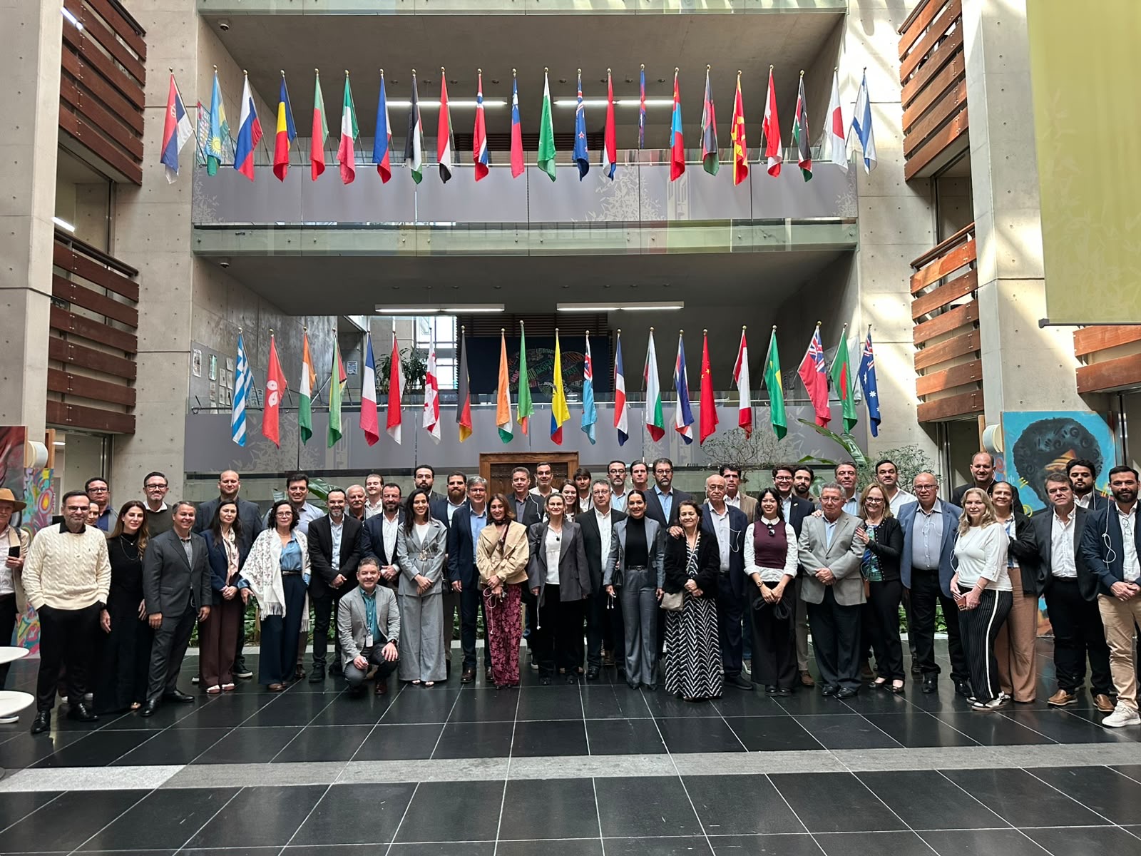 Comitiva sul-mato-grossense na Chadwick International, em Songdo, Coreia do Sul