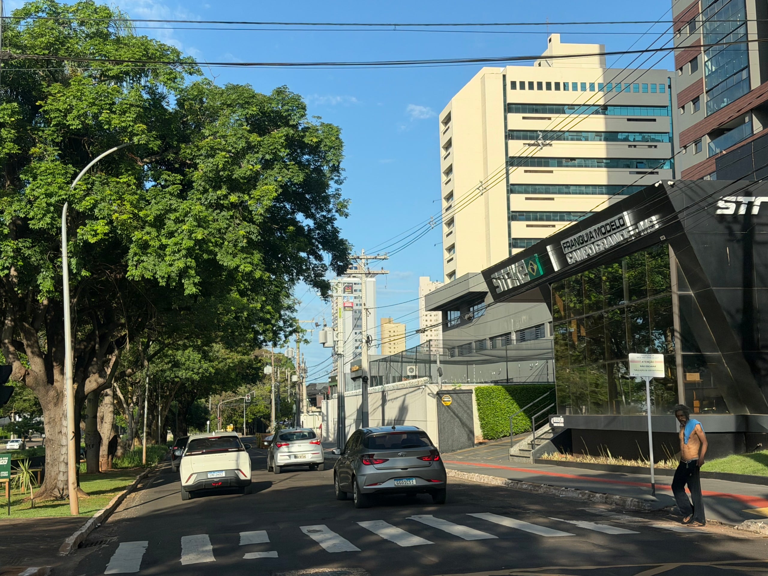 Céu do amanhecer sobre Campo Grande